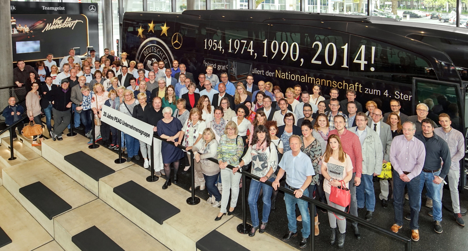 Im Jahr 2017 feierte die PEAG ihr 20-jähriges Jubiläum im Dortmunder Fußballmuseum