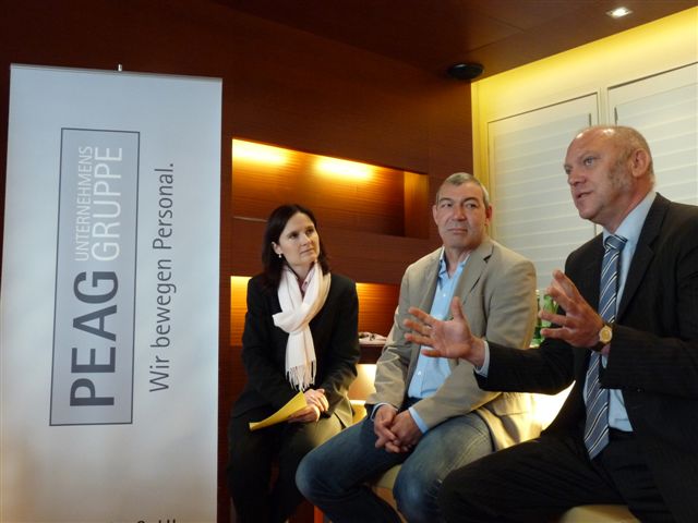 von links: Moderatorin Ines Arland, Anton Schaaf, MdB, rentenpolitischer Sprecher der SPD-Bundestagsfraktion, und Dr. Ulrich Schneider, Hauptgeschäftsführer des Paritätischen Gesamtverbandes