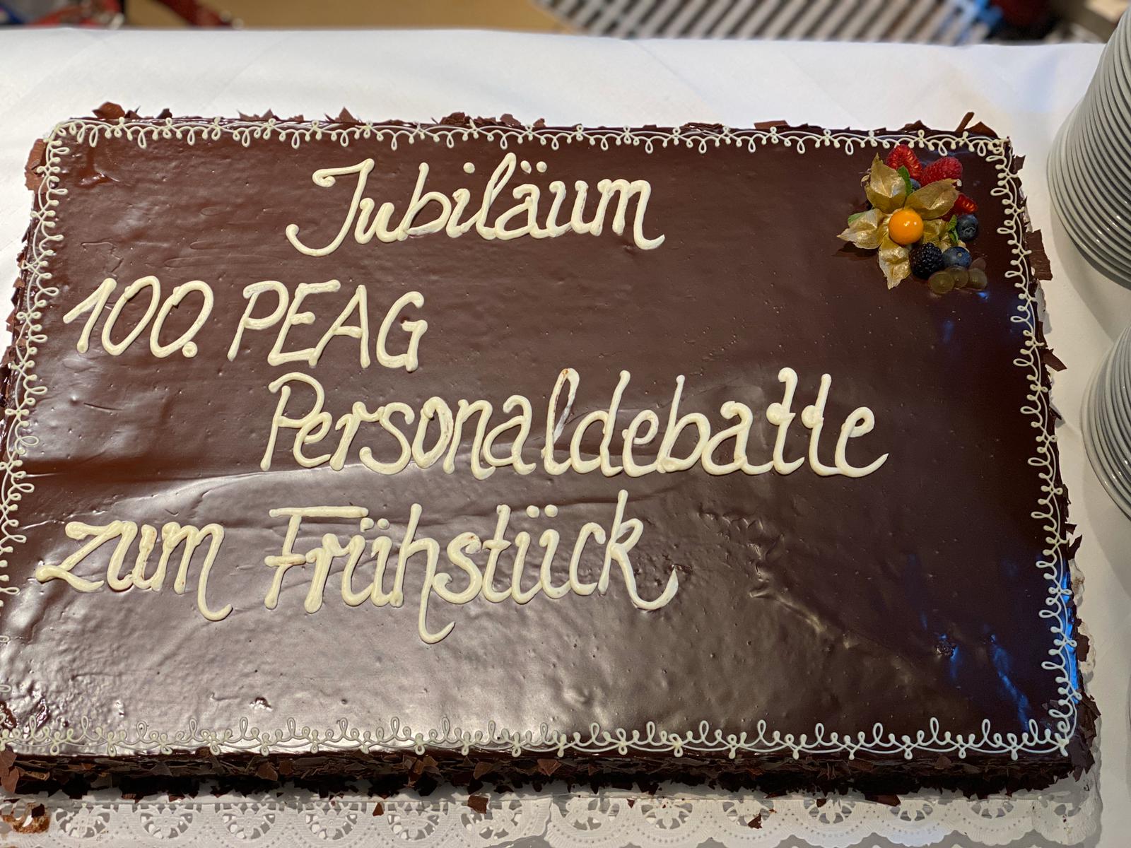 100. PEAG Personaldebatte zum Frühstück in Berlin