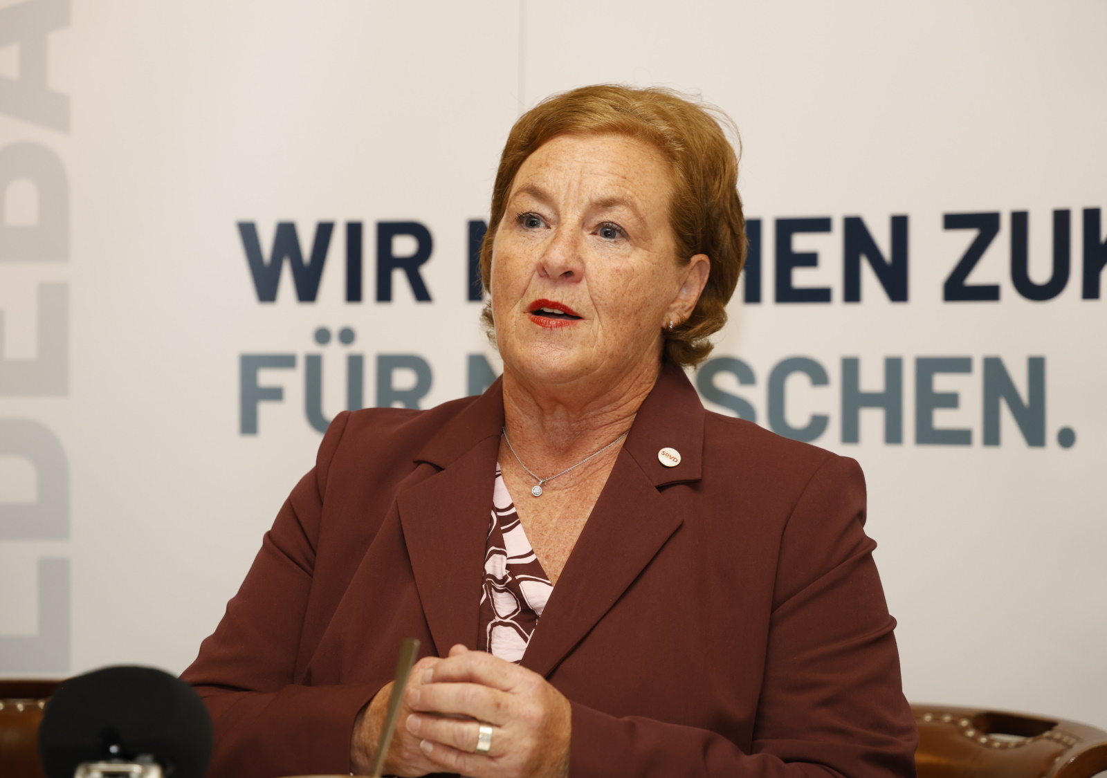 Michaela Engelmeier, Vorstandsvorsitzende des Sozialverbands Deutschland (SoVD)