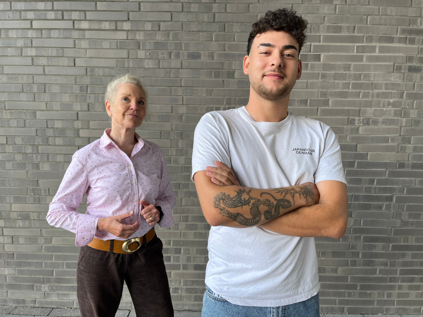 PEAG Transfer-Beraterin Petra Hübers und Tattoo-Studio-Gründer Marvin Griehl